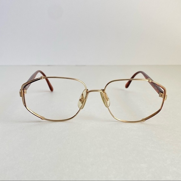 Vintage Christian Dior Eyeglass Frames Retro 60s 70s Gold Glasses Tortoise Shell main image 8